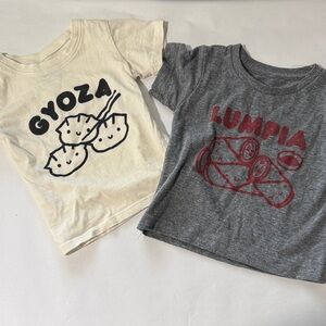 Mochi kids toddler 6-12m Gyoza and Lumpia Graphic T-Shirts unisex organic cotton
